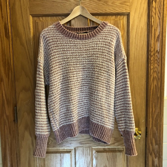 Cyrus Sweaters - Striped chenille sweater
